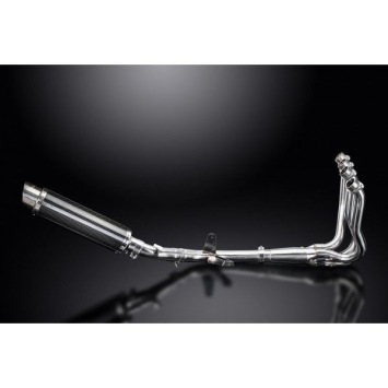 Delkevic volledig systeem Round Carbon 350mm zonder e-keur - GSX-S1000F (2015-2020)