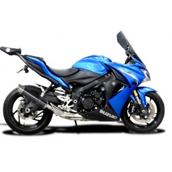 Delkevic volledig systeem Round Carbon 350mm zonder e-keur - GSX-S1000F (2015-2020)