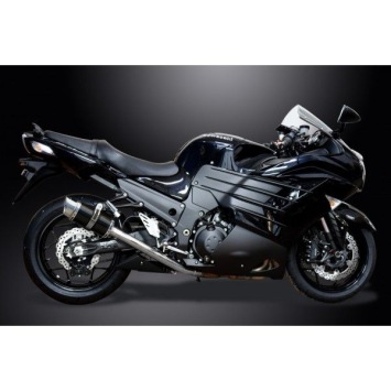 Delkevic volledig systeem Round Carbon 200mm zonder e-keur - ZZR1400 2012-2020