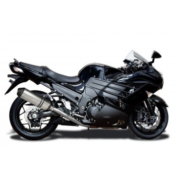 Delkevic volledig systeem X-Oval Titanium 343mm zonder e-keur - ZZR1400 2012-2020