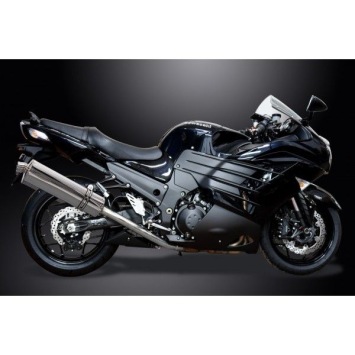 Delkevic volledig systeem Oval RVS 450mm zonder e-keur - ZZR1400 2012-2020