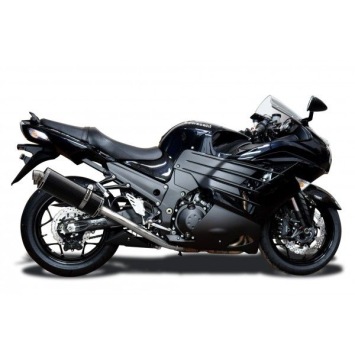 Delkevic volledig systeem Oval Carbon 350mm zonder e-keur - ZZR1400 2012-2020