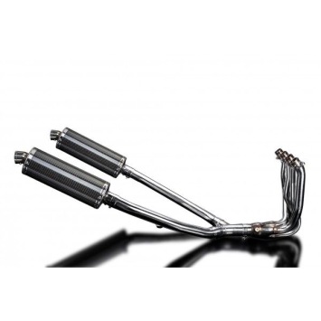 Delkevic volledig systeem Oval Carbon 350mm zonder e-keur - ZZR1400 2012-2020