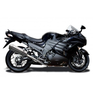 Delkevic volledig systeem Tri-Oval RVS 320mm zonder e-keur - ZZR1400 2012-2020