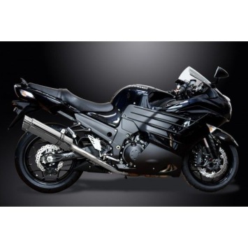 Delkevic volledig systeem Round RVS 350mm zonder e-keur - ZZR1400 2012-2020