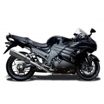 Delkevic volledig systeem Round RVS 350mm zonder e-keur - ZZR1400 2012-2020