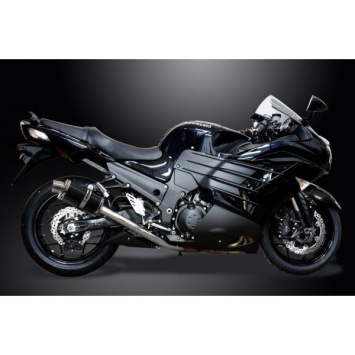 Delkevic volledig systeem Oval Carbon 225mm zonder e-keur - ZZR1400 (2012-2020)