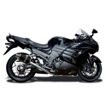 Delkevic volledig systeem Oval Carbon 225mm zonder e-keur - ZZR1400 (2012-2020)