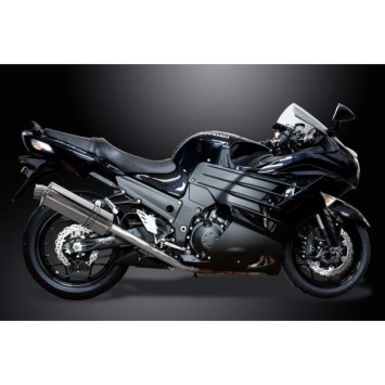 Delkevic volledig systeem Oval RVS 350mm zonder e-keur - ZZR1400 (2012-2020)