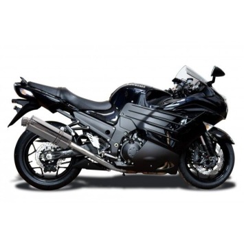 Delkevic volledig systeem Oval RVS 350mm zonder e-keur - ZZR1400 (2012-2020)