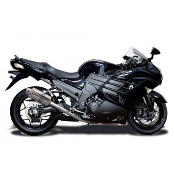 Delkevic volledig systeem Oval RVS 225mm - ZZR1400 (2012-2020)