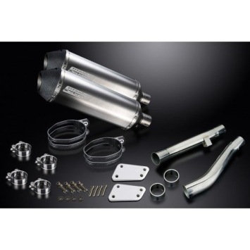 Delkevic slip-on kit X-Oval Titanium 343mm zonder e-keur - XJR1200 (1995-1998)