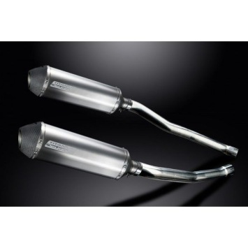 Delkevic slip-on kit X-Oval Titanium 343mm zonder e-keur - ZZR1400/ZX14 (2008-2011)