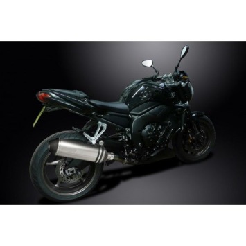 Delkevic slip-on kit X-Oval Titanium 343mm zonder e-keur - FZ1 FAZER (2006-2015)