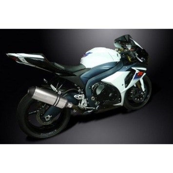 Delkevic slip-on kit X-Oval Titanium 343mm zonder e-keur - GSX-R1000 (2009-2011)