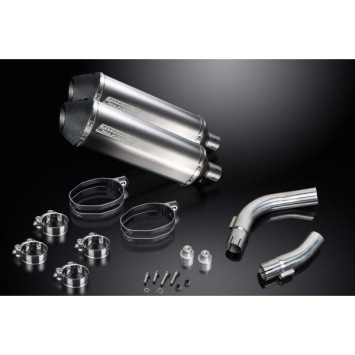 Delkevic slip-on kit X-Oval Titanium 343mm zonder e-keur - YZF-R1 (2009-2014)