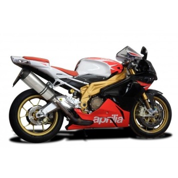 Delkevic slip-on kit X-Oval Titanium 343mm zonder e-keur - TUONO1000R/ FACTORY (2006-2010)