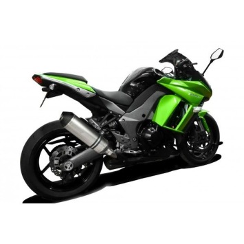 Delkevic slip-on kit X-Oval Titanium 343mm zonder e-keur - Z1000SX (2010-2013)