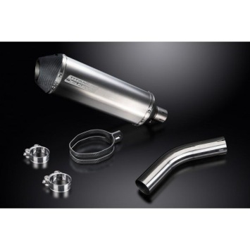 Delkevic slip-on kit X-Oval Titanium 343mm zonder e-keur - GSX-S750 (2015-2019)