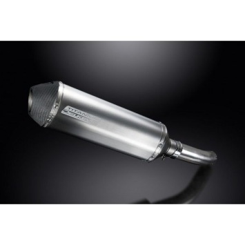 Delkevic slip-on kit X-Oval Titanium 343mm zonder e-keur - GSX-S750 (2015-2019)