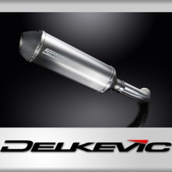 Delkevic slip-on kit X-Oval Titanium 343mm zonder e-keur - F800 S/ST (2006-2014)