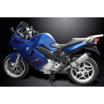 Delkevic slip-on kit X-Oval Titanium 343mm zonder e-keur - F800 S/ST (2006-2014)