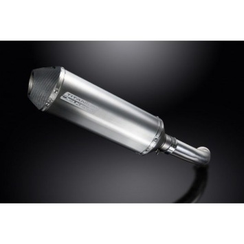 Delkevic slip-on kit X-Oval Titanium 343mm zonder e-keur - F800 S/ST (2006-2014)