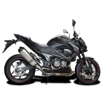 Delkevic slip-on kit X-Oval Titanium 343mm zonder e-keur - Z800 (2013-2016)