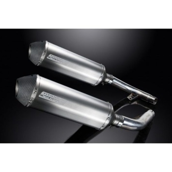 Delkevic slip-on kit X-Oval Titanium 343mm zonder e-keur - CBF1000 (2006-2011)