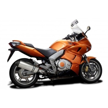 Delkevic slip-on kit X-Oval Titanium 343mm zonder e-keur - CBF1000 (2006-2011)