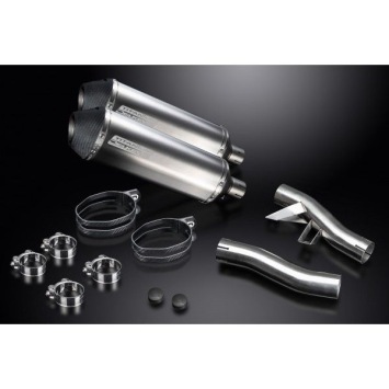 Delkevic slip-on kit X-Oval Titanium 343mm zonder e-keur - GTR1000 (1986-2006)