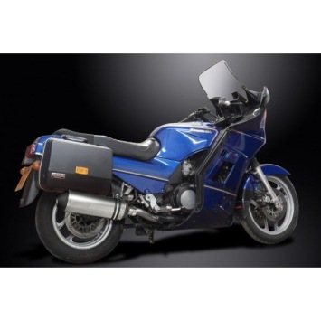 Delkevic slip-on kit X-Oval Titanium 343mm zonder e-keur - GTR1000 (1986-2006)