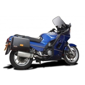 Delkevic slip-on kit X-Oval Titanium 343mm zonder e-keur - GTR1000 (1986-2006)