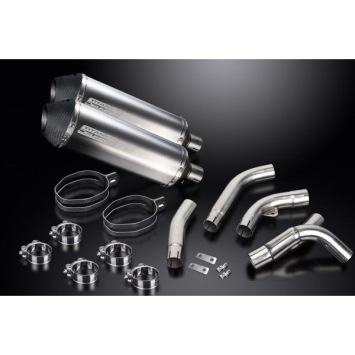 Delkevic slip-on kit X-Oval Titanium 343mm zonder e-keur - ZX-10R NINJA (2006-2007)