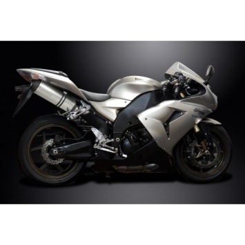 Delkevic slip-on kit X-Oval Titanium 343mm zonder e-keur - ZX-10R NINJA (2006-2007)