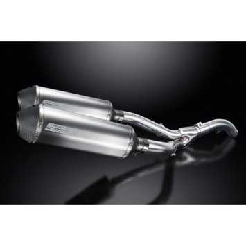 Delkevic slip-on kit X-Oval Titanium 343mm zonder e-keur - ZX-10R NINJA (2006-2007)
