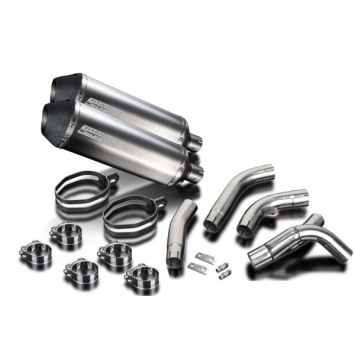 Delkevic slip-on kit X-Oval Titanium 343mm zonder e-keur - ZX-10R NINJA (2006-2007)