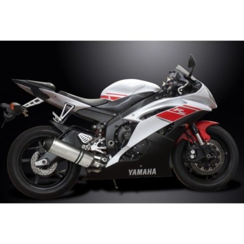 Delkevic slip-on kit X-Oval Titanium 343mm - YZF-R6 (2006-2016)