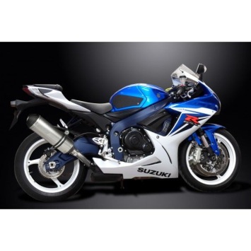 Delkevic slip-on kit X-Oval Titanium 343mm zonder e-keur - GSX-R600 L1-L6 (2011-2016)