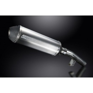 Delkevic slip-on kit X-Oval Titanium 343mm zonder e-keur - KLZ1000 1000 VERSYS (2015-2018)