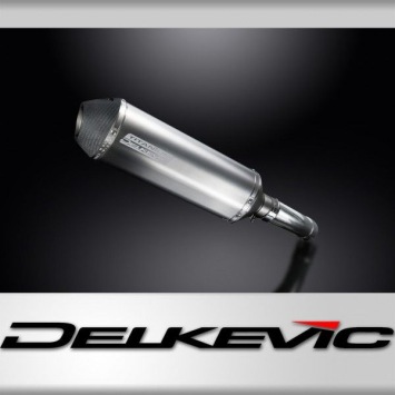 Delkevic slip-on kit X-Oval Titanium 343mm zonder e-keur - FZ8 (2010-2015)