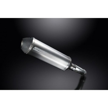 Delkevic slip-on kit X-Oval Titanium 343mm zonder e-keur - FZ8 (2010-2015)