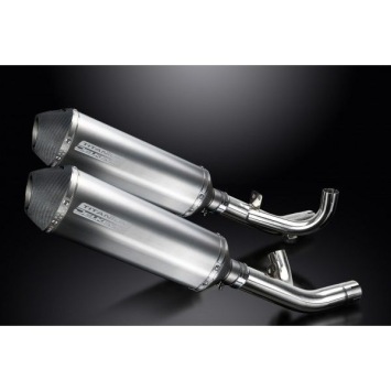 Delkevic slip-on kit X-Oval Titanium 343mm zonder e-keur - V-Max 1700 (2009-2016)