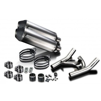 Delkevic slip-on kit X-Oval Titanium 343mm zonder e-keur - V-Max 1700 (2009-2016)