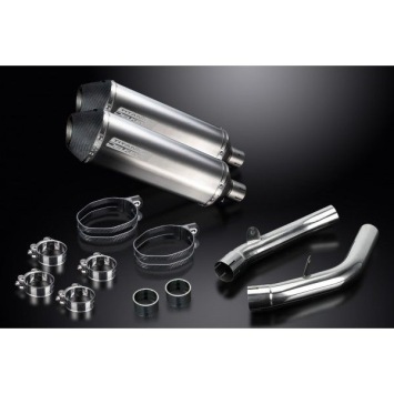 Delkevic slip-on kit X-Oval Titanium 343mm zonder e-keur - VTR1000SP2 (2002-2010)