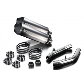 Delkevic slip-on kit X-Oval Titanium 343mm zonder e-keur - VTR1000SP2 (2002-2010)