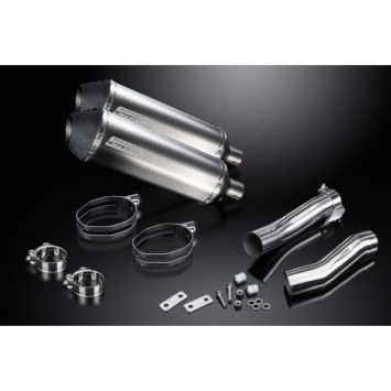 Delkevic slip-on kit X-Oval Titanium 343mm zonder e-keur - Z1000 (2010-2020)