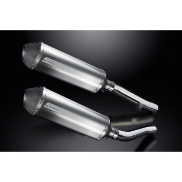 Delkevic slip-on kit X-Oval Titanium 343mm zonder e-keur - XJR1300 (2004-2006)