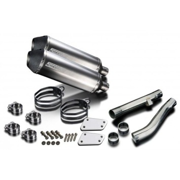 Delkevic slip-on kit X-Oval Titanium 343mm zonder e-keur - XJR1300 (2004-2006)