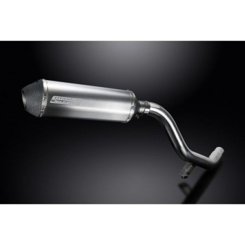 Delkevic slip-on kit X-Oval Titanium 343mm zonder e-keur - Tiger Explorer 1200 (2012-2016)